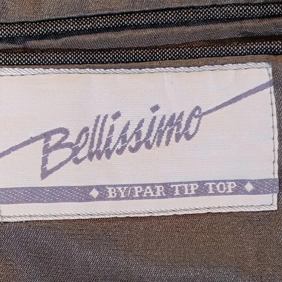 Bellissimo Men's Gray Pin Stripe Suit Coat in Size 38R 31W - Picture 2 of 11